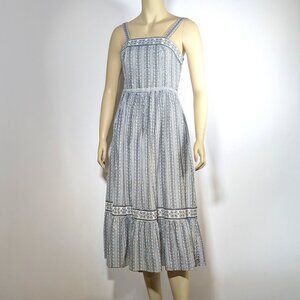 Max Studio Floral Striped Sun Dress S